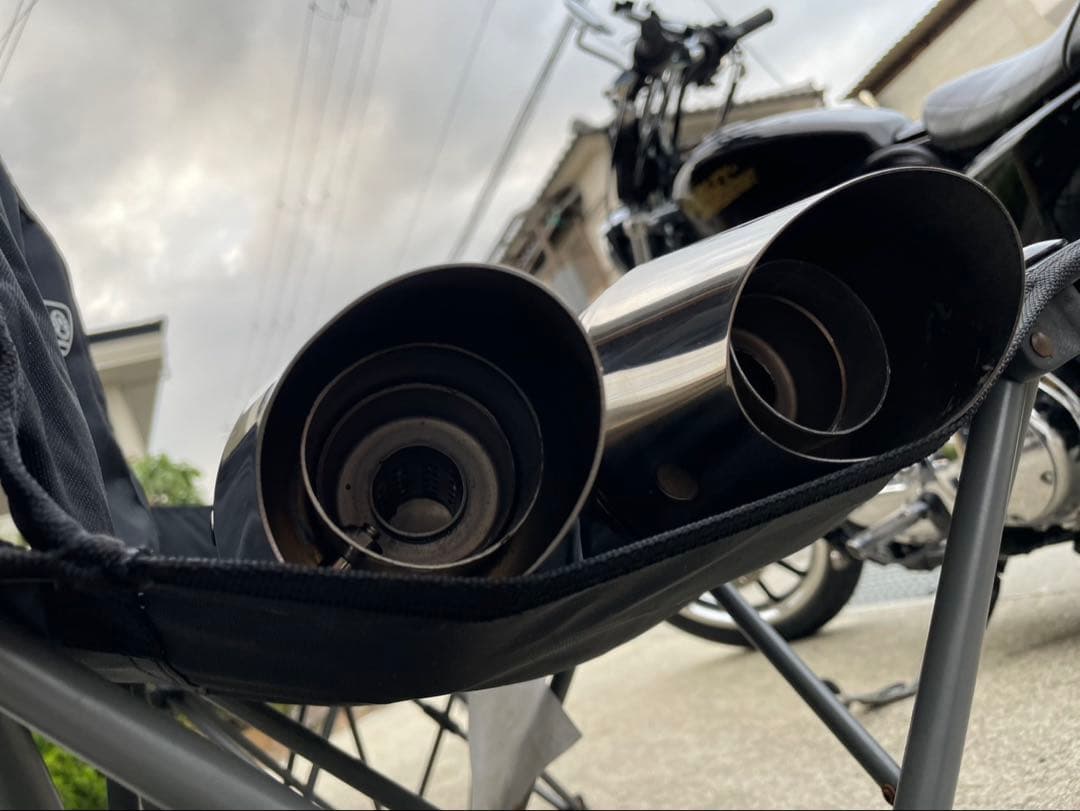 ステンレス ダブルテールマフラー