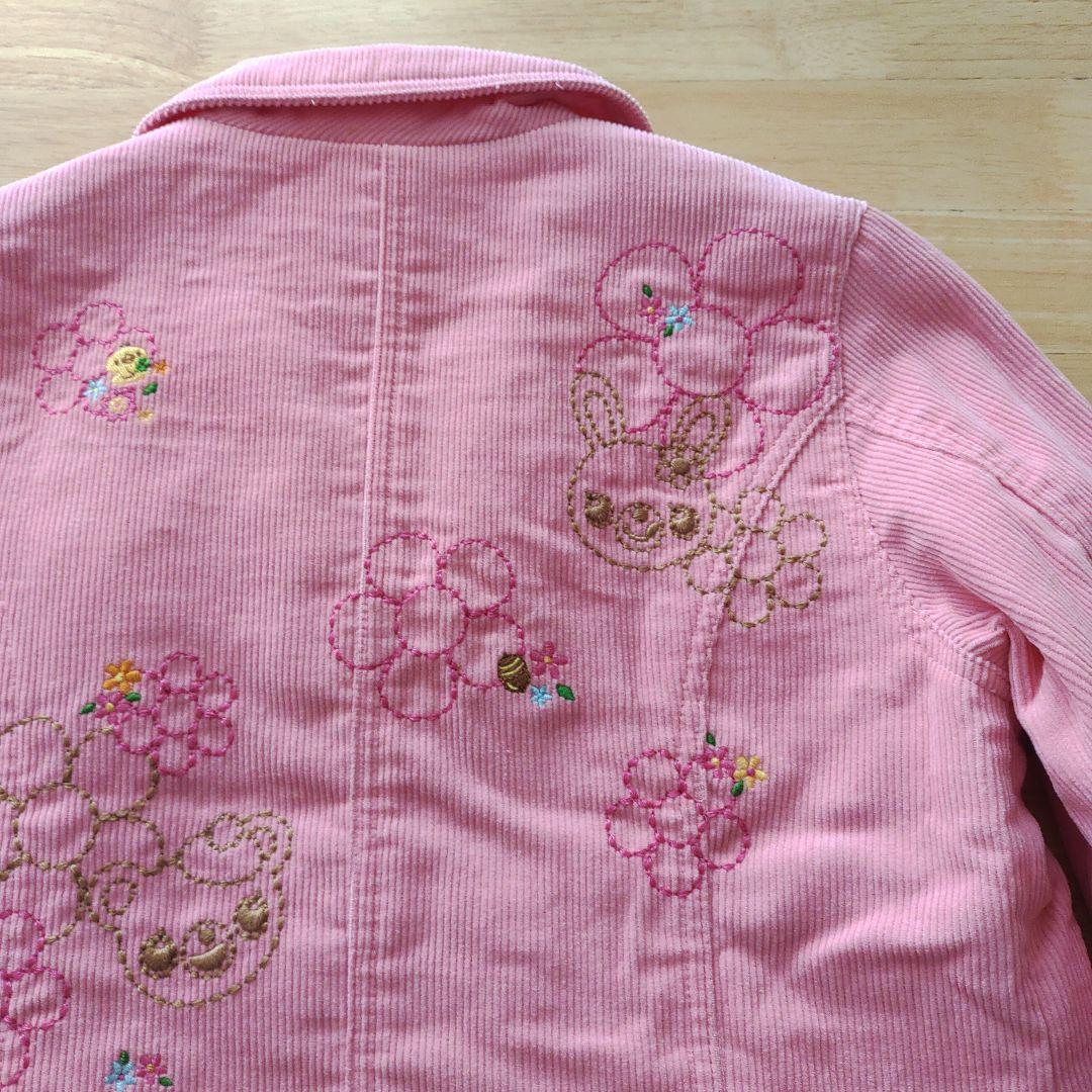 ★新品タグ付き　mezzo piano ピンクコーデュロイジャケット　120