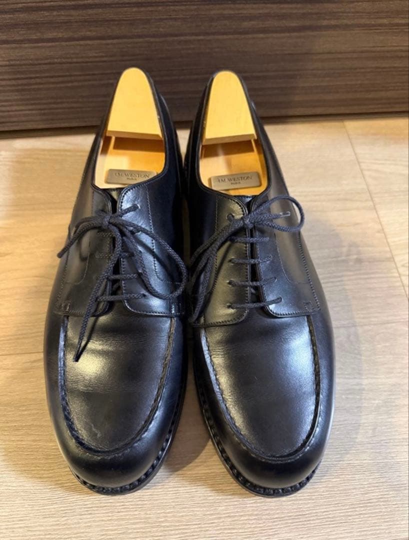 J.M. WESTON ゴルフ ブラック 10.5E シューツリー付き