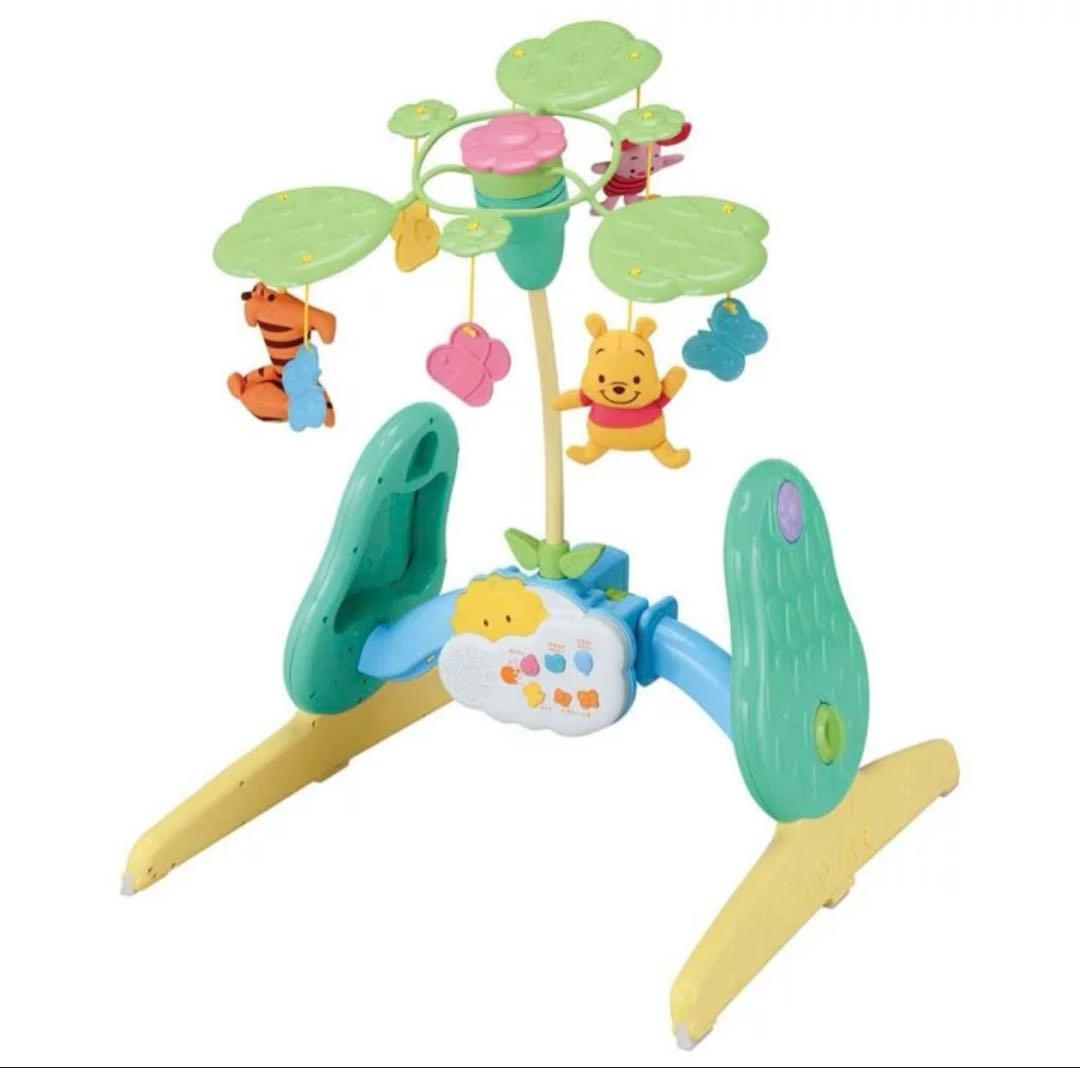 【美品】くまのプーさん 6WAYジムにへんしんメリー　※11/3までの出品です