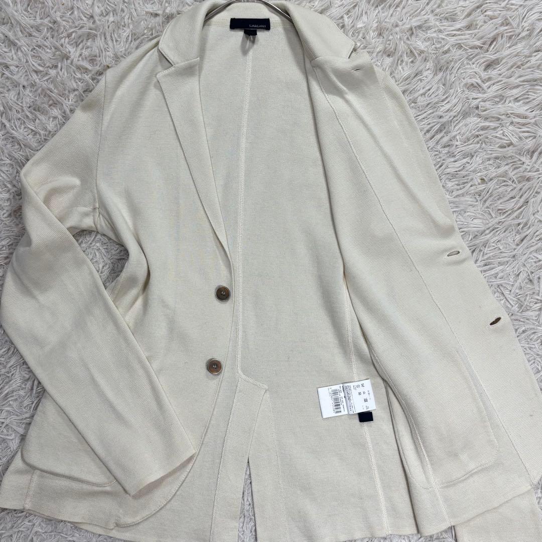 美品　LARDINI ラルディーニ コットンニットジャケット　イタリア製　M