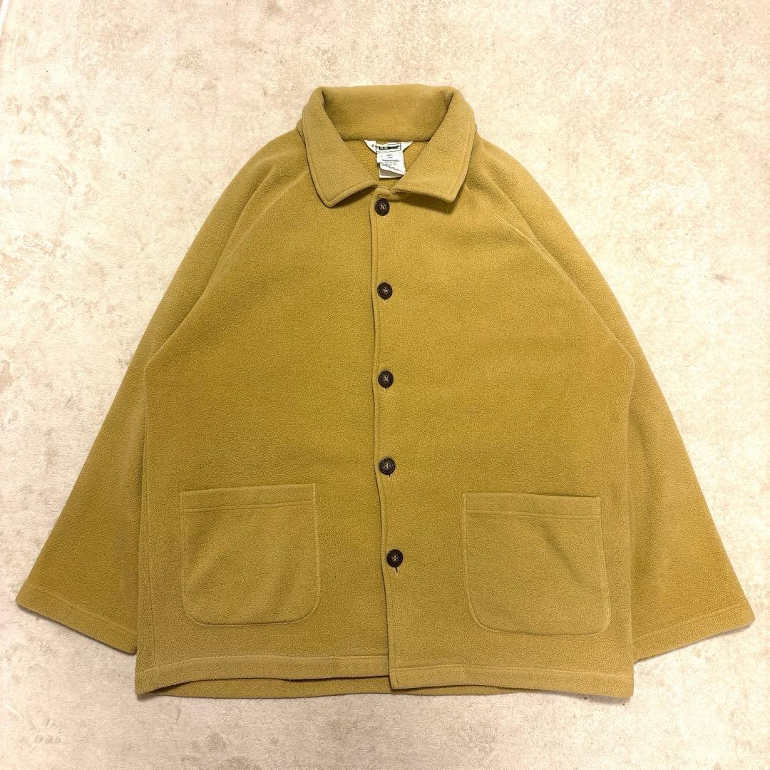 美品⭐️L.L.BEAN ボア フリース カバーオール　キャメル　Lサイズ