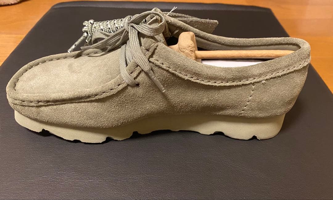 靴 CLARKS Wallabee.GTX Khaki/Green Suede