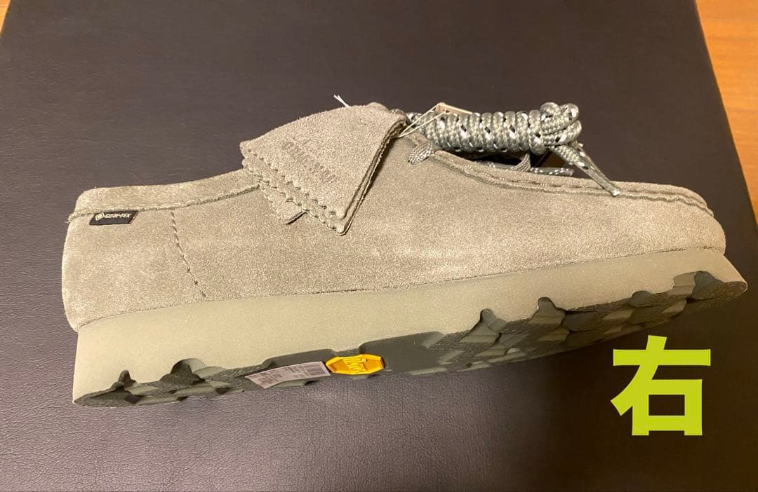 靴 CLARKS Wallabee.GTX Khaki/Green Suede