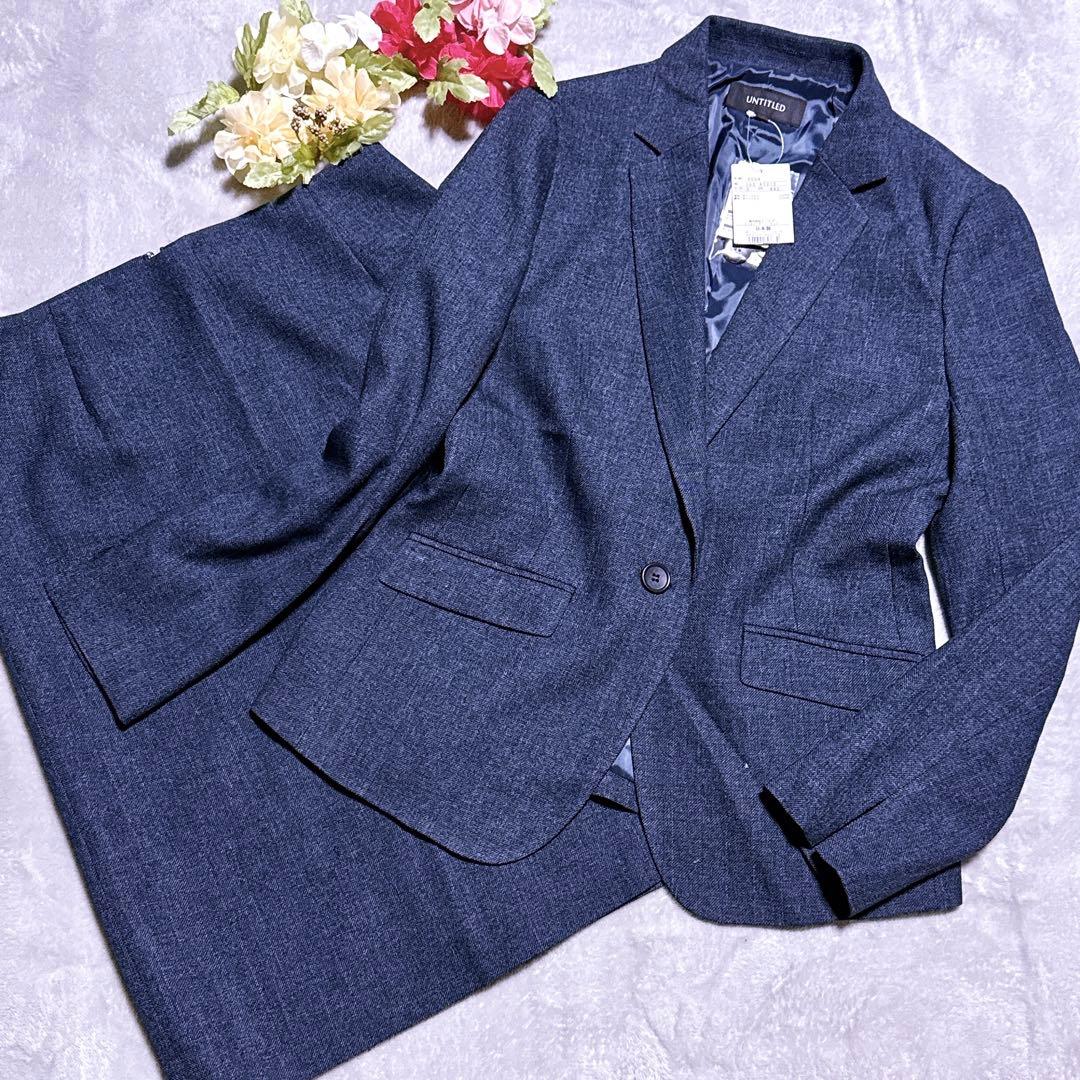 【未使用タグ付】アンタイトル スーツ スカート ウォッシャブル 大きいサイズ L