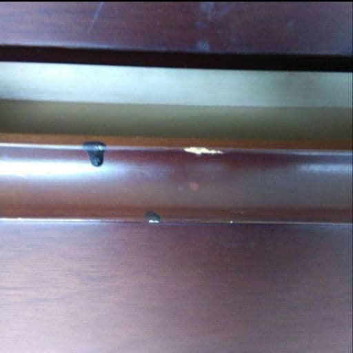 洋風箪笥　レトロ家具　木製チェスト　引出し4段　洋たんす　飾りタイル　タンス