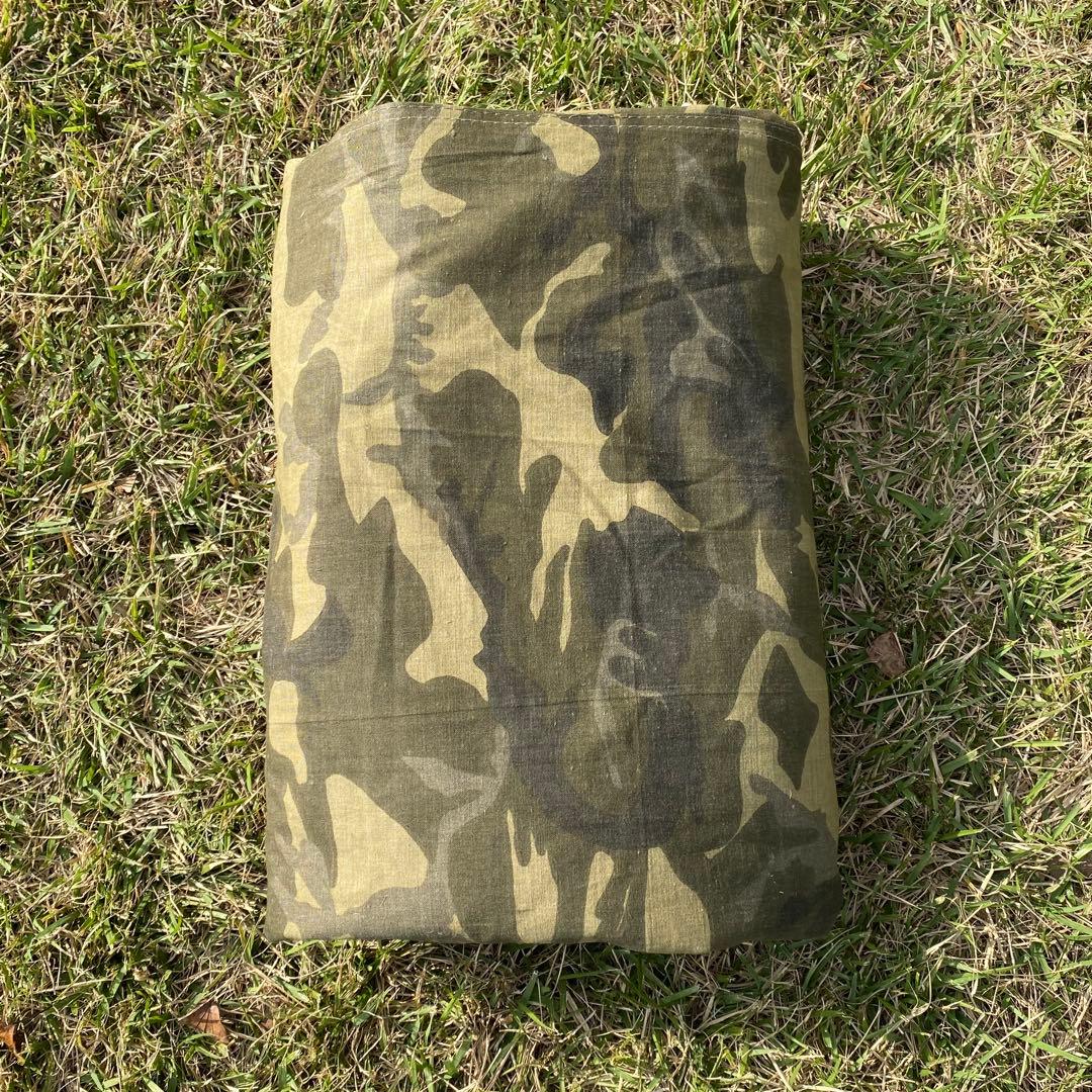 【レア・未使用品】トルコ軍幕　ハーフシェルター　ポンチョ　１枚　リバーシブル