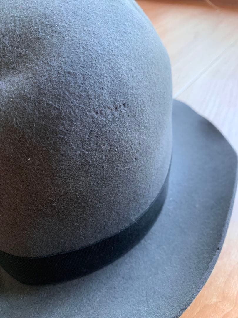 Borsalino ボルサリーノ★グレー★サイズ62★ウールハット★銀座トラヤ