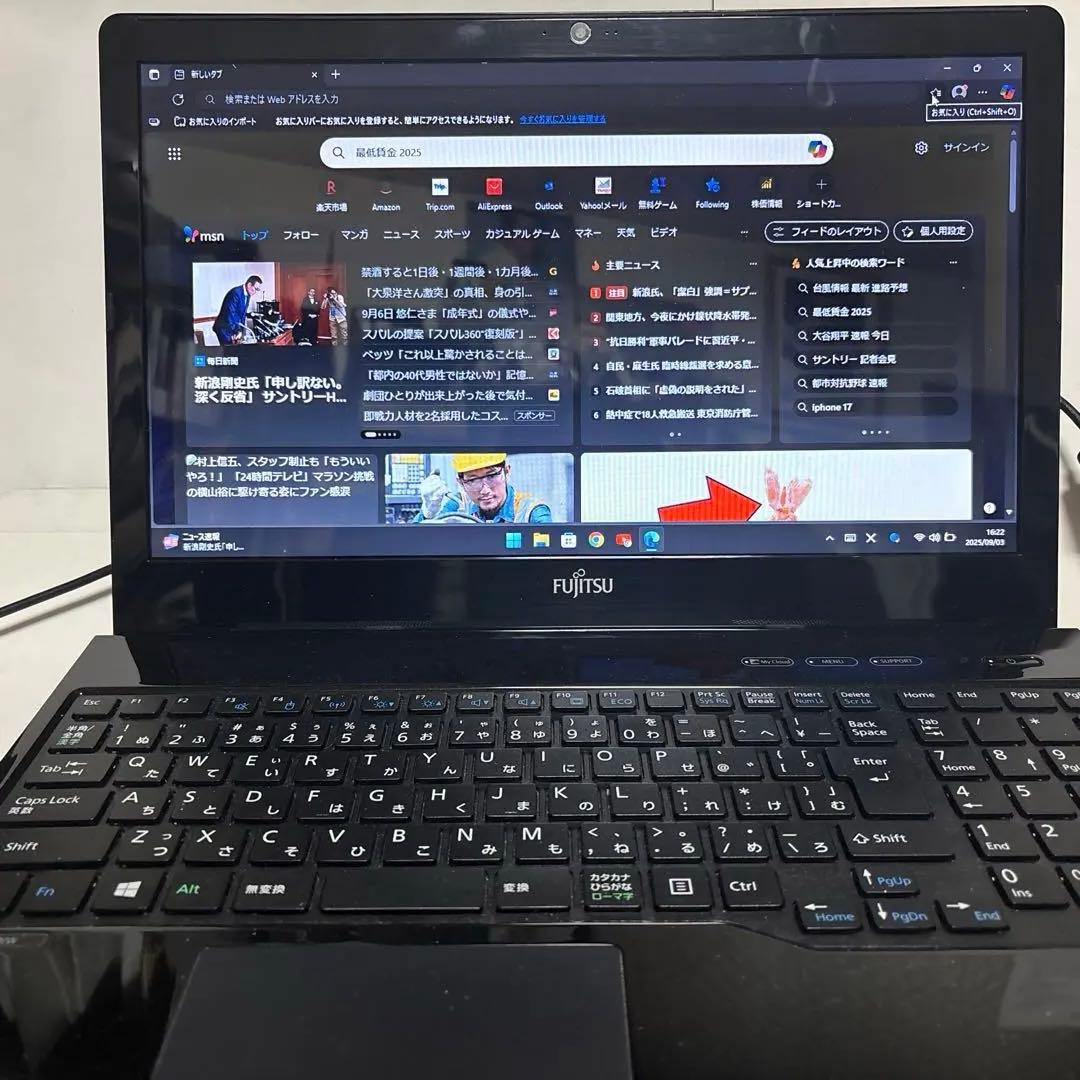 富士通ノートパソコンWindows11