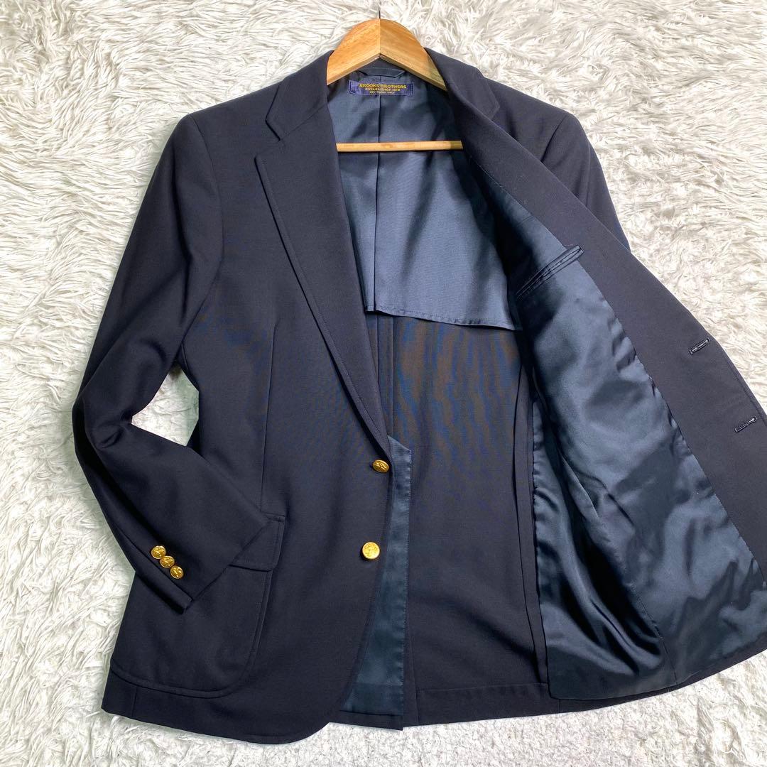 良品✨ブルックスブラザーズ テーラード 紺ブレ 金ボタン M 日本製 ウール
