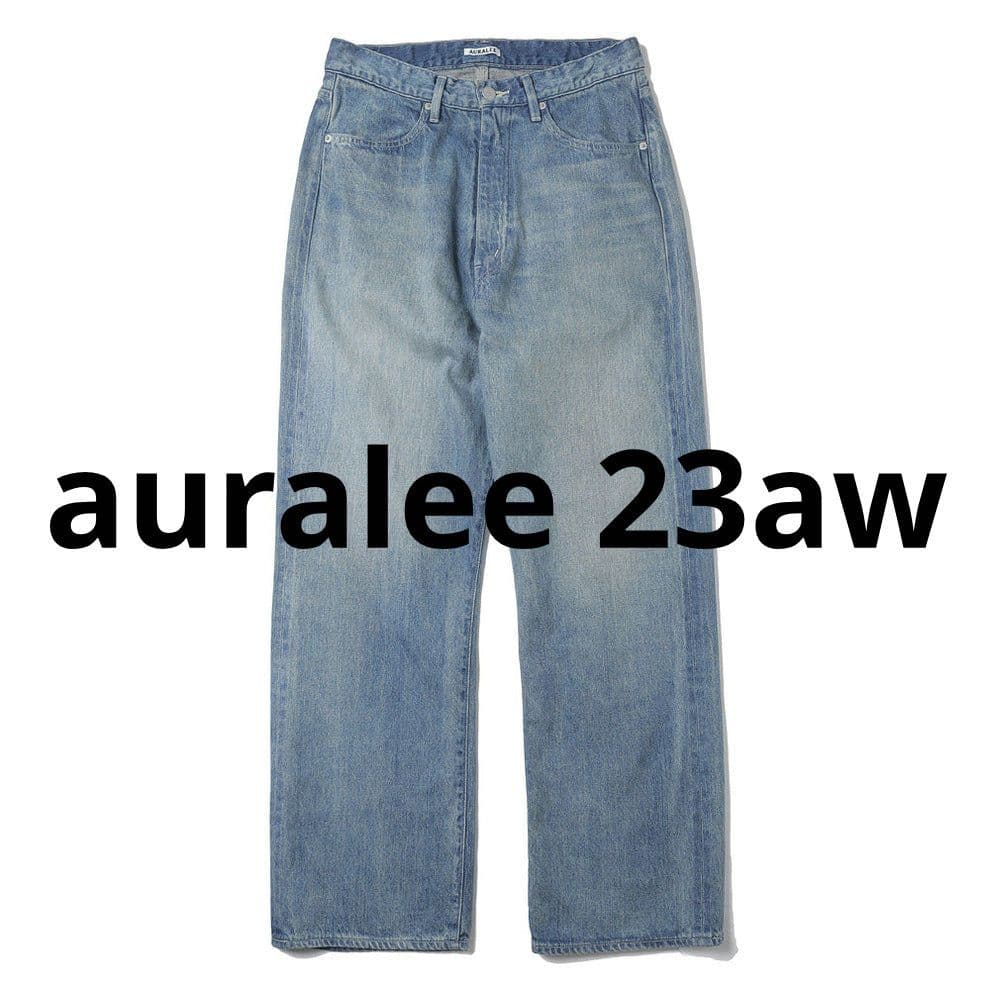 パンツ auralee SELVEDGE FADED LIGHT DENIMPANTS
