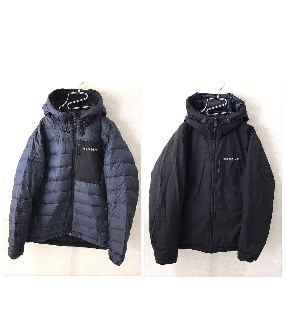 mont-bell コロラドパーカー ダウン リバーシブル 美品 黒紺 S