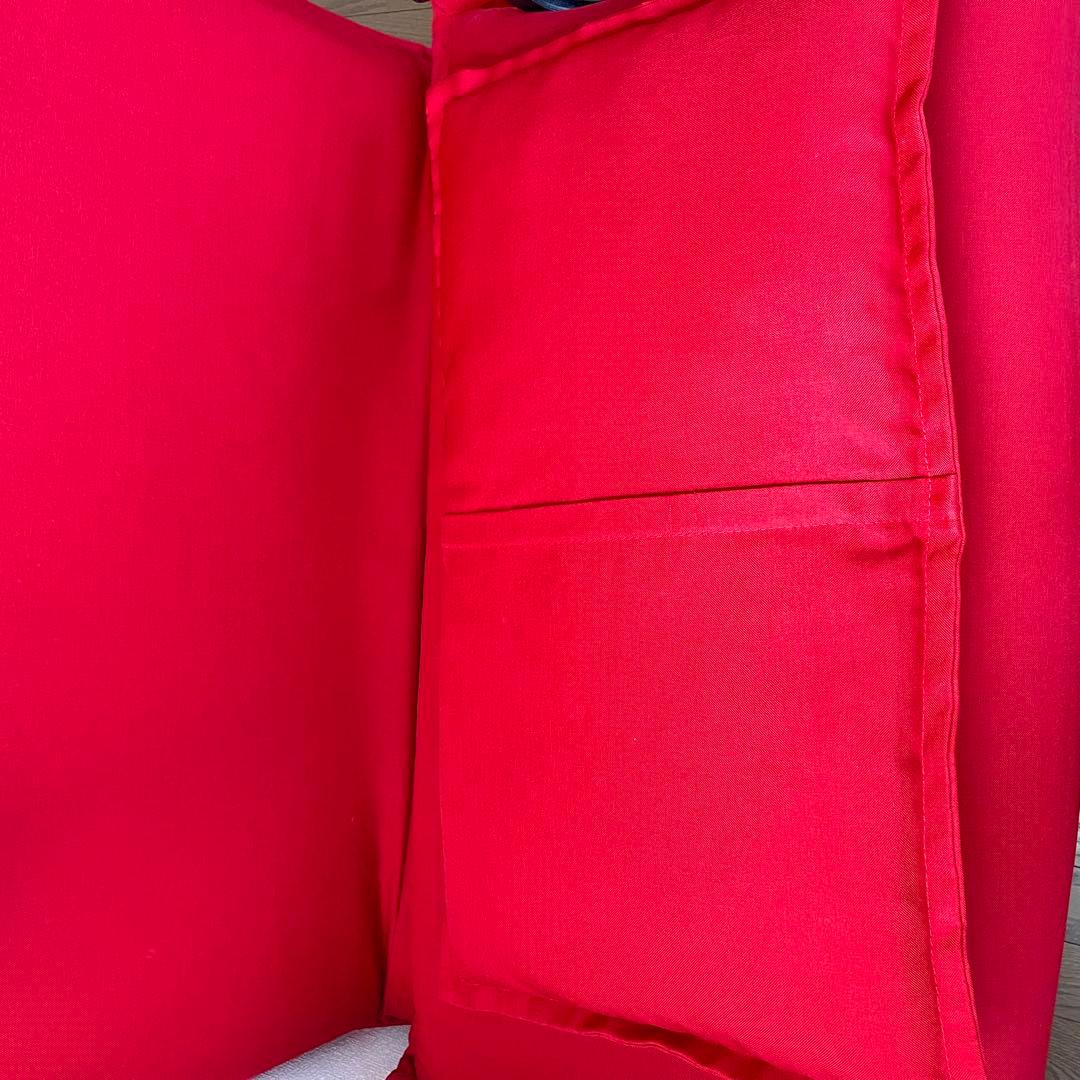 藤井家具　ビータアクティブ　ソファベッド　レッド　赤　キャスター付