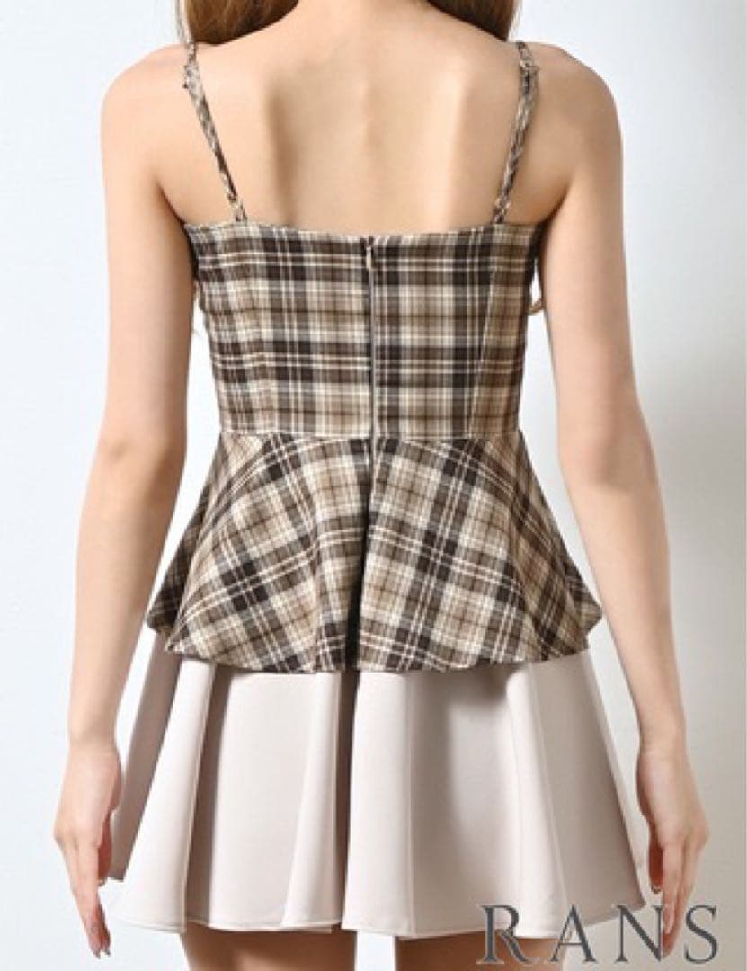 新品　rans フレアドレス　S ブラウン