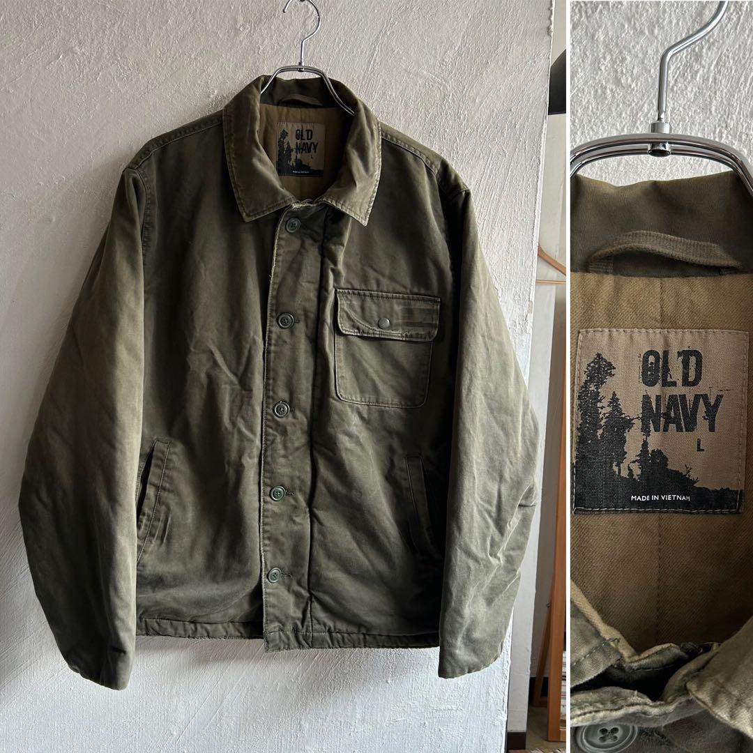 90S OLD NAVY A-2 デッキジャケット A2 コットン
