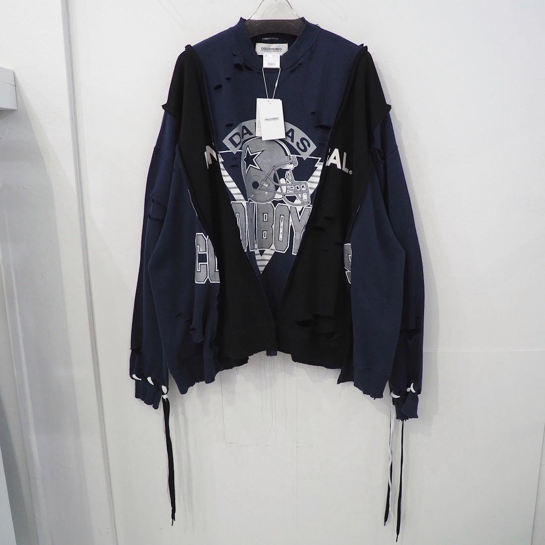 新品 定価36300円 ディスカバード 再構築 リメイク 一点物 スウェット