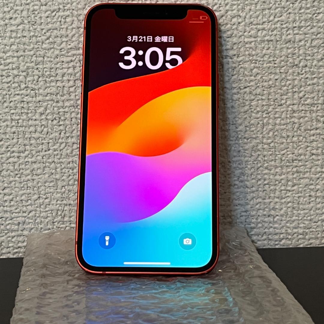 【中古】SB iPhone 12 mini 64GB レッド【動作確認済み】