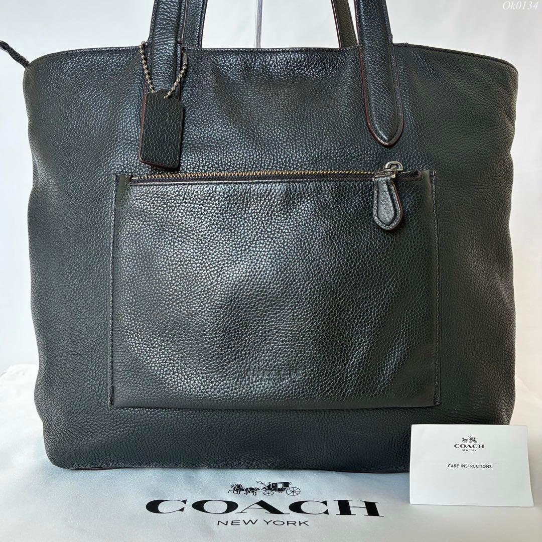 【極美品】コーチ 72299 メトロポリタン トートバッグ レザー A4可 黒