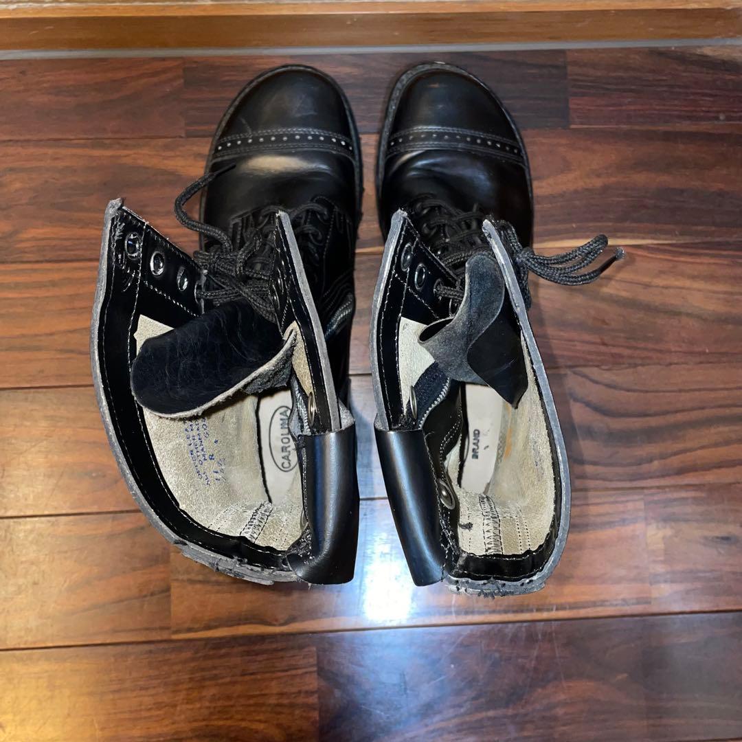 ビンテージ　キャロライナ　コンバットブーツ　サイドジップ