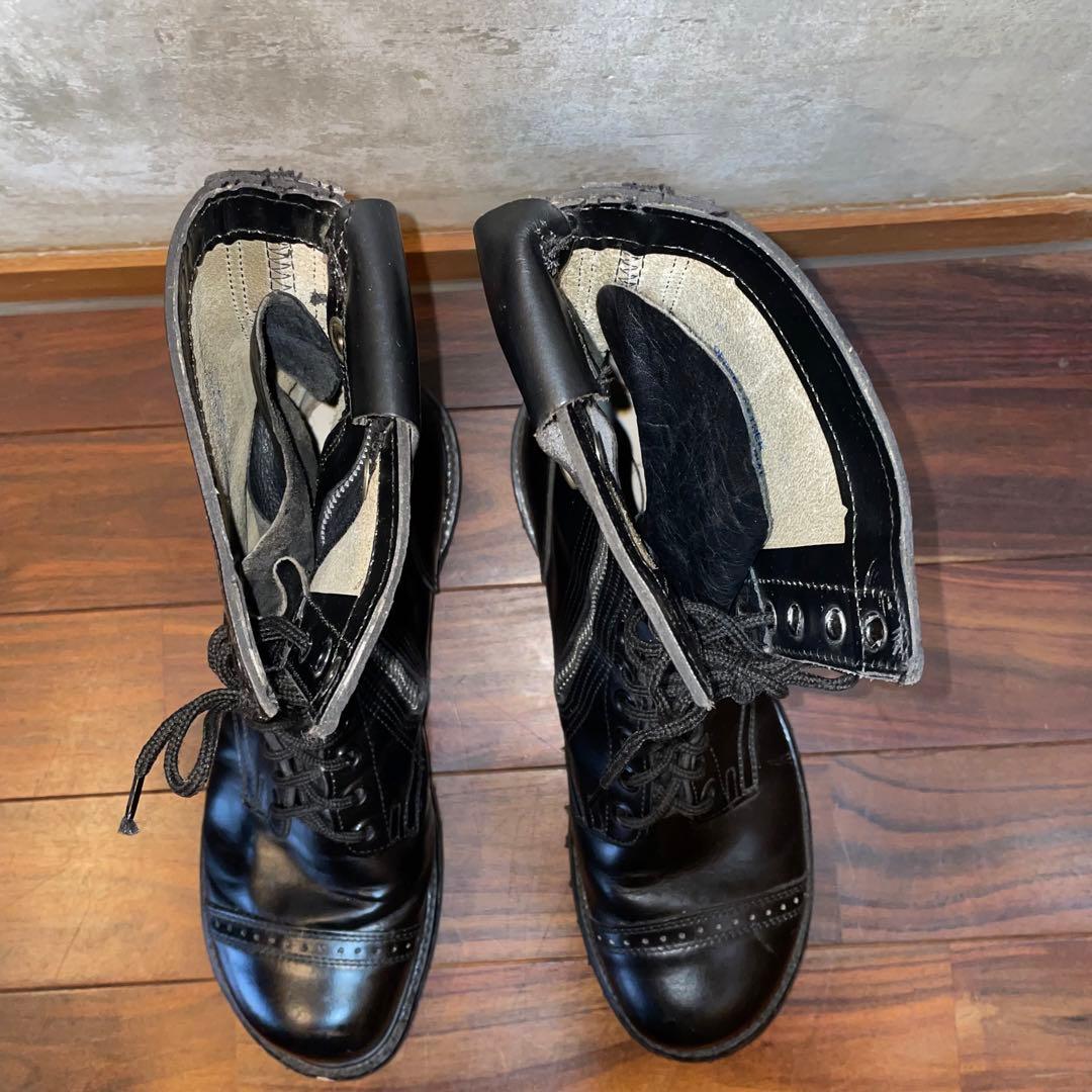 ビンテージ　キャロライナ　コンバットブーツ　サイドジップ