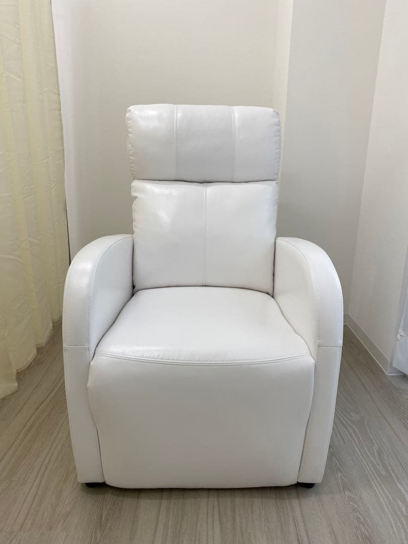 ネイル・アイラッシュ用ラウンジチェアDX ホワイト　施術台