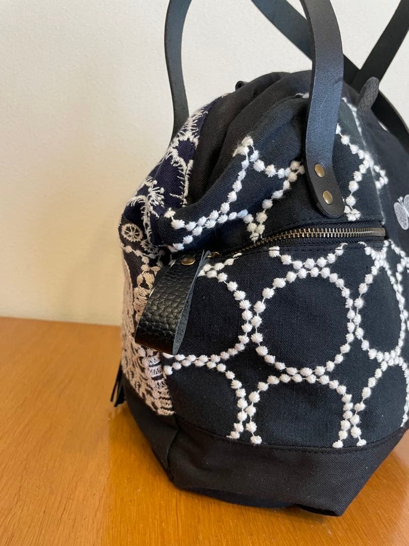 みゃあくろ　ミナペルホネン　ハンドメイド　バッグ