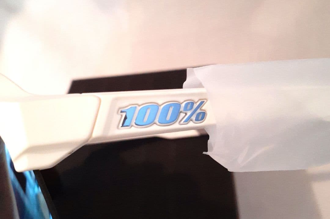 100% S3 ホワイト ブルー ワンハンドレッド サングラス