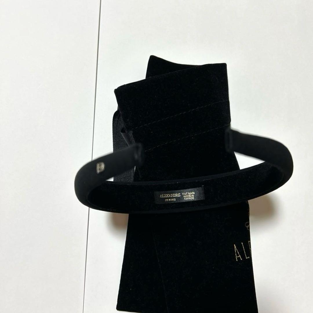 ALEXANDRE de PARIS ブラックヘアバンド