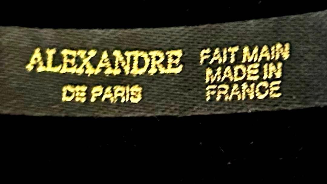 ALEXANDRE de PARIS ブラックヘアバンド