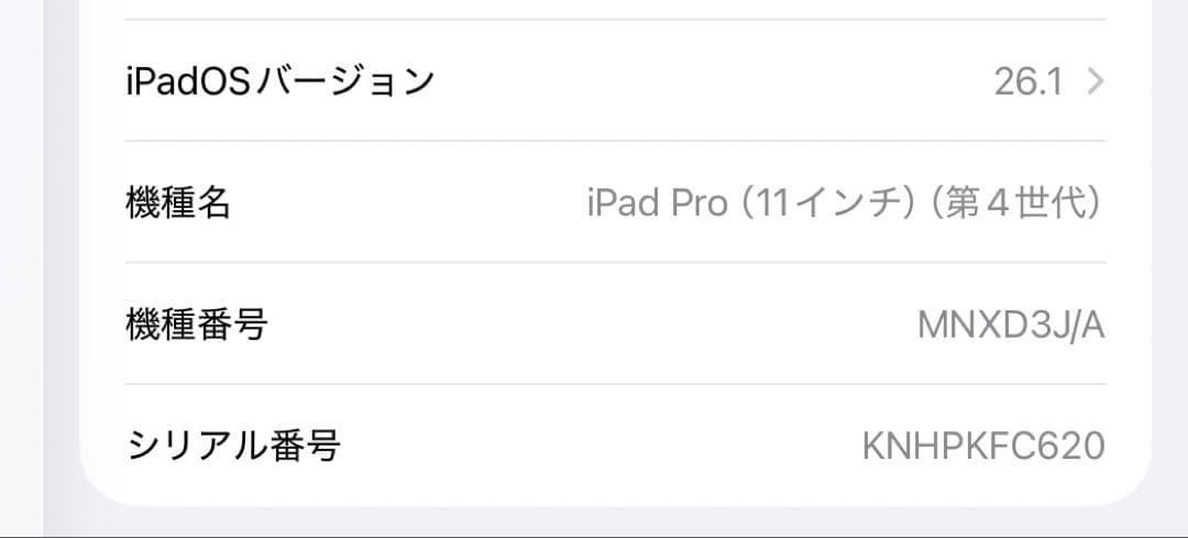 美品Apple iPad Pro 第4世代 11インチ 128GBスペースグレー