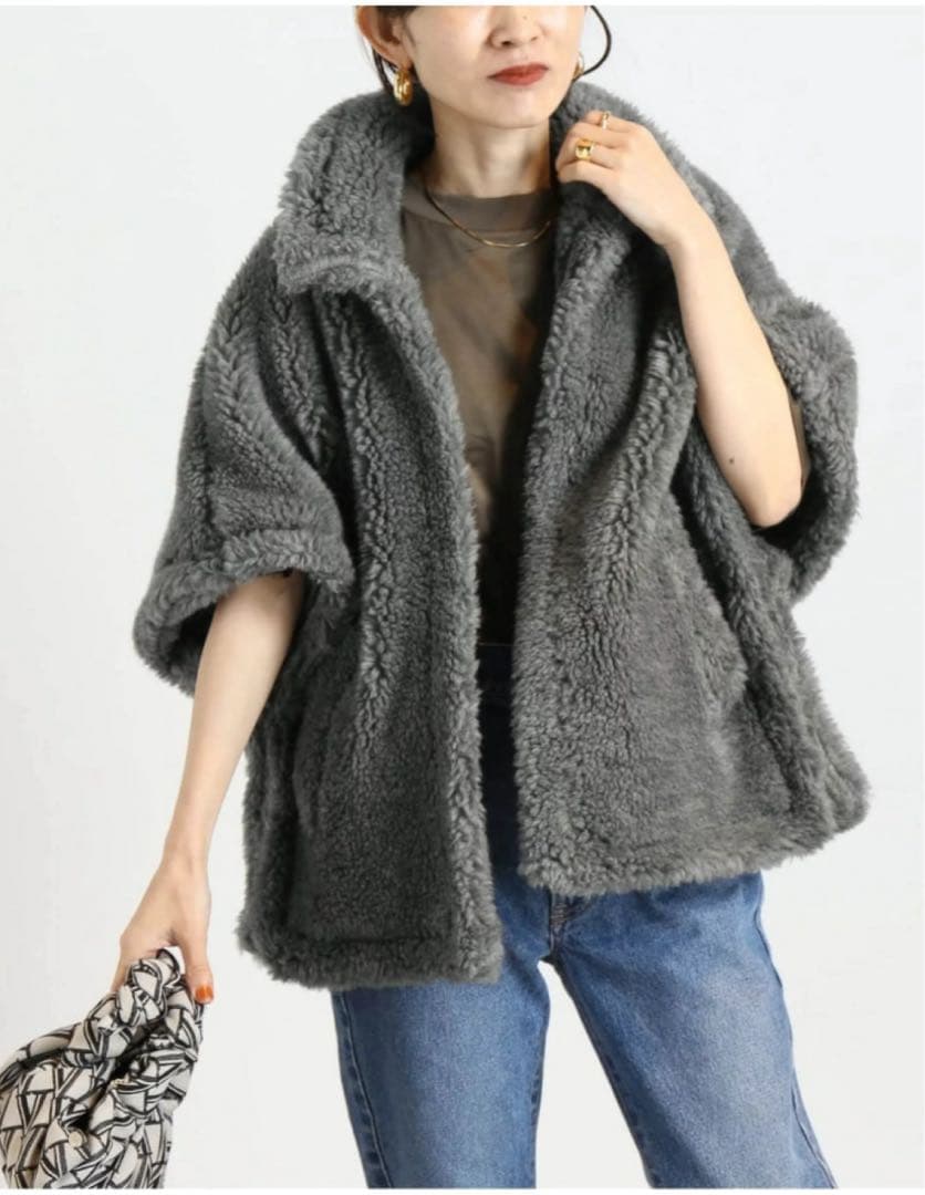 TICCA ウールファーポンチョ TBCA-043