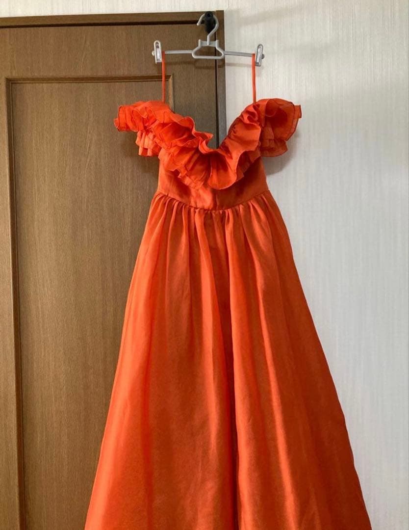 THE URBAN BLANCHE アーバンブランシュ　カラードレス　オレンジ