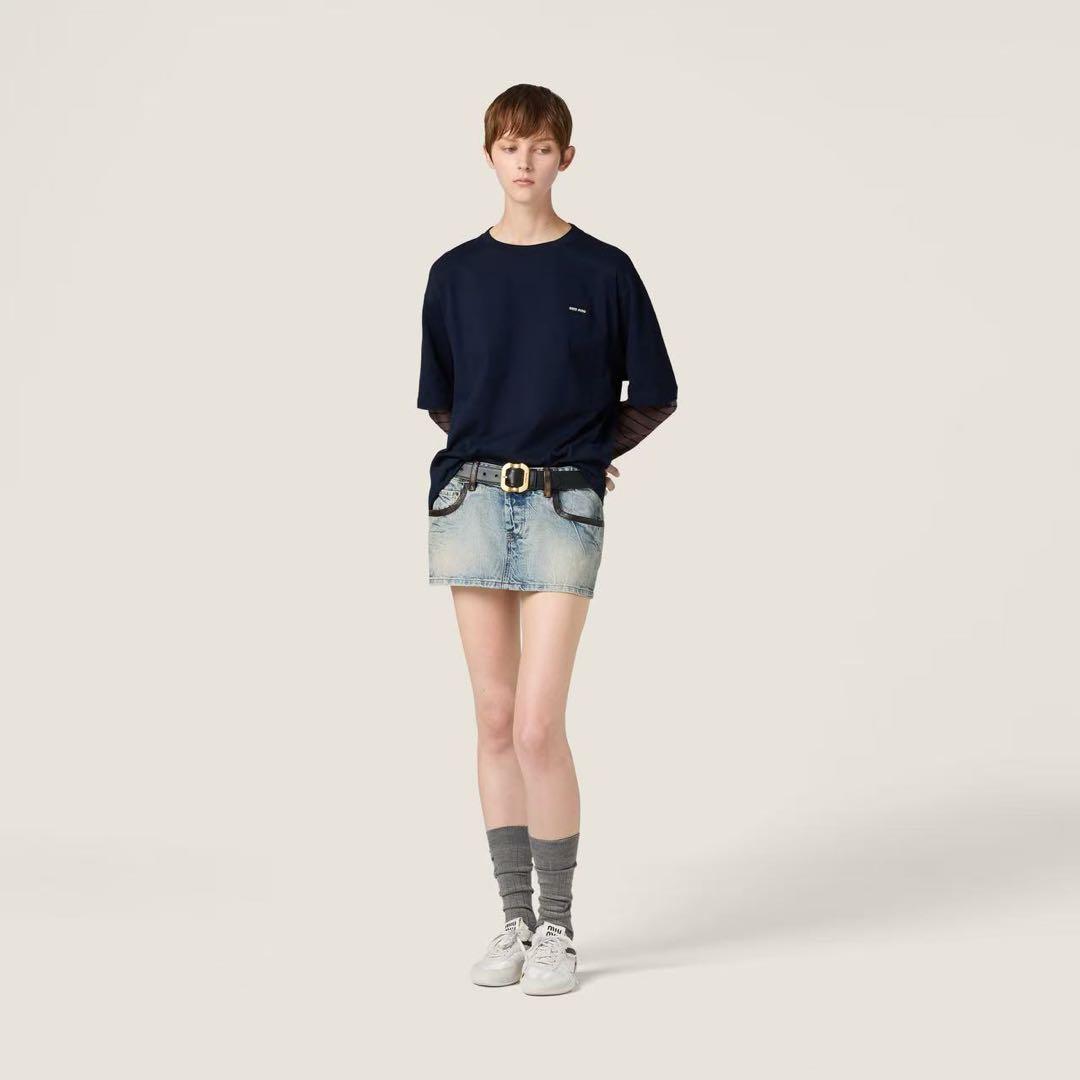 miumiu ミュウミュウ　長袖 ジャージー Tシャツ XS