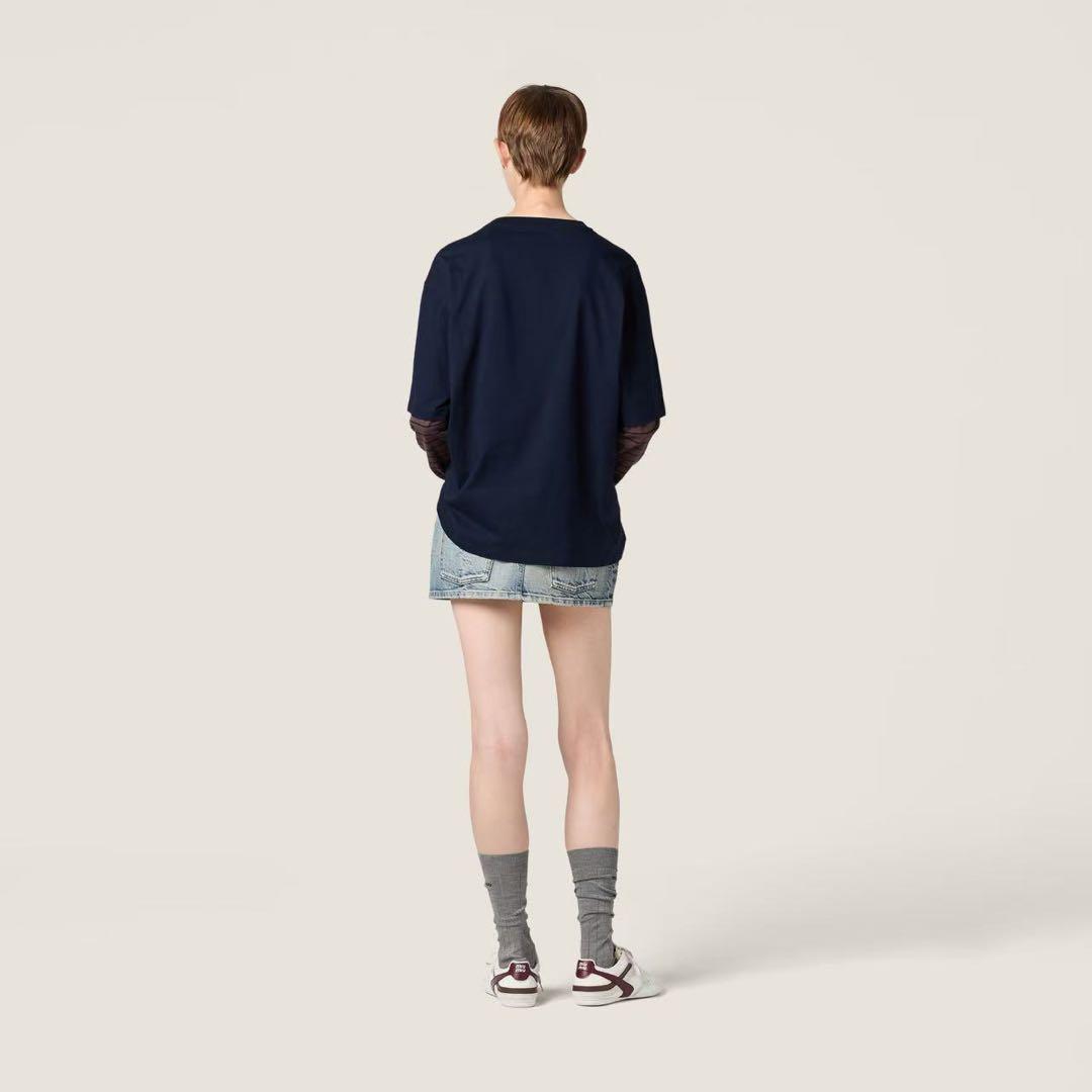 miumiu ミュウミュウ　長袖 ジャージー Tシャツ XS