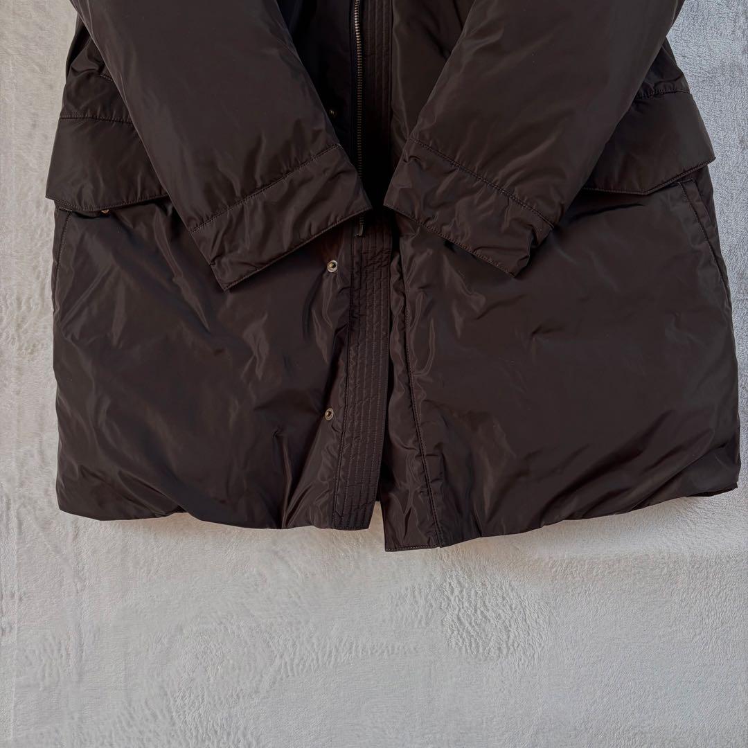 【美品】Paul Stuartダウンコート 2way L ダークブラウン メンズ