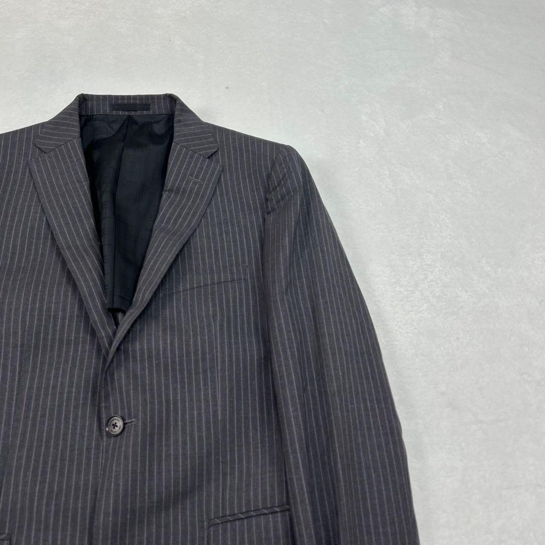 I241 美品 M バーバリーブラックレーベル スーツ上下 グレー メンズ