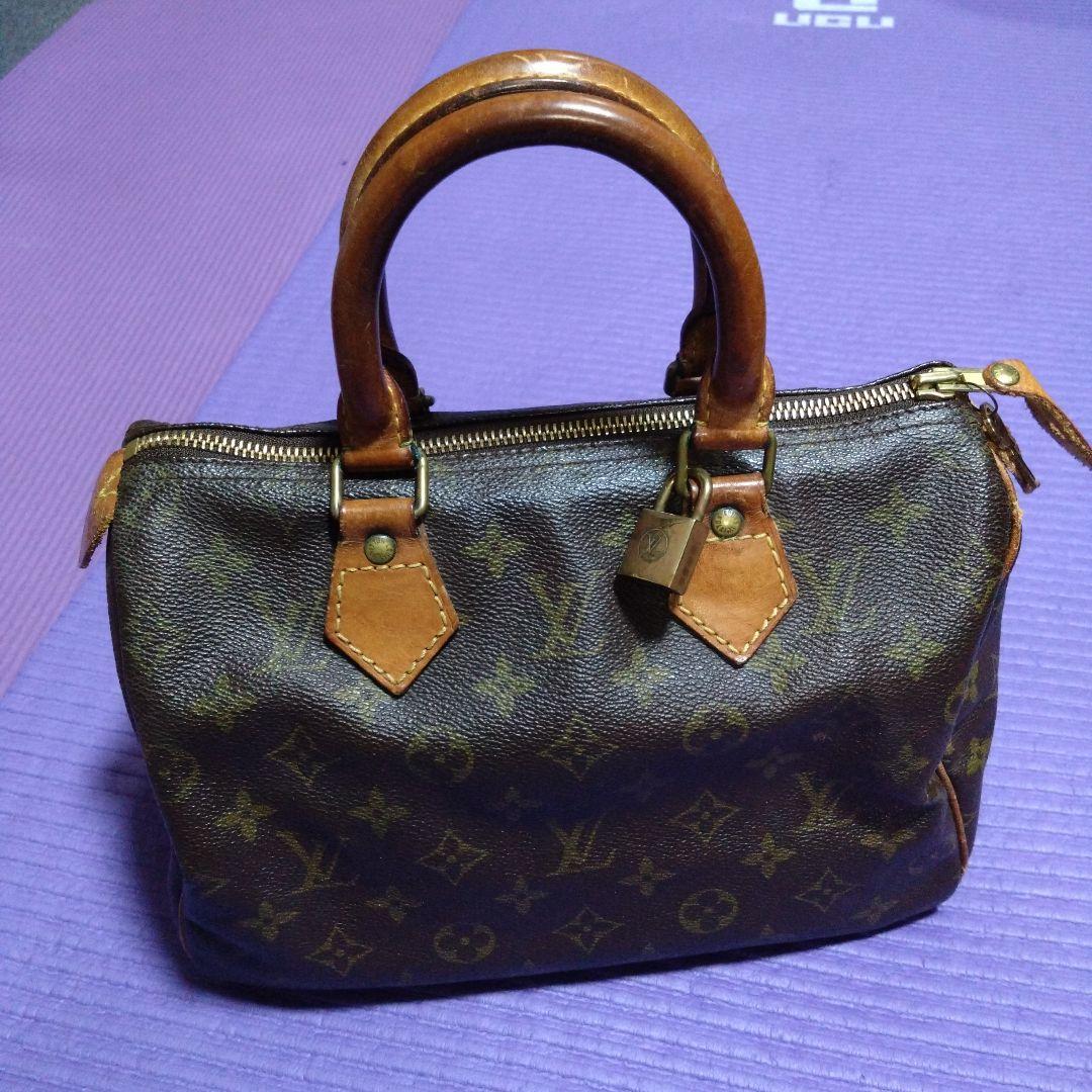 【鑑定済】 ルイヴィトン スピーディ 25 モノグラム ハンドバッグ