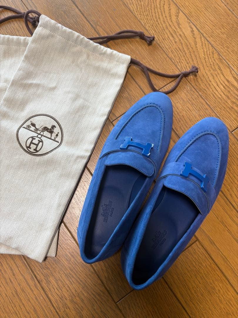 使用しようと思ったけど再度出品してみた　　　HERMES エルメス　モカシンパリ