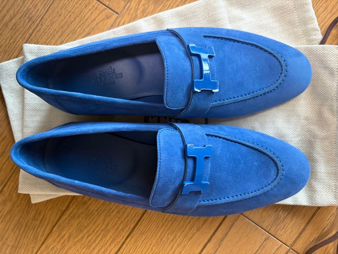 使用しようと思ったけど再度出品してみた　　　HERMES エルメス　モカシンパリ