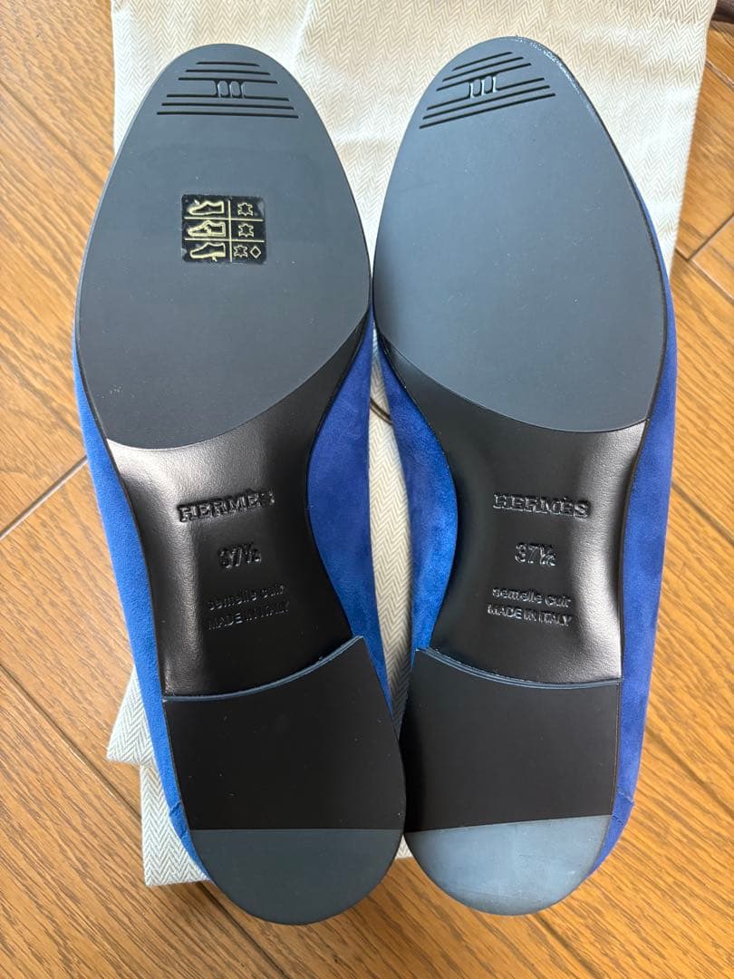 使用しようと思ったけど再度出品してみた　　　HERMES エルメス　モカシンパリ