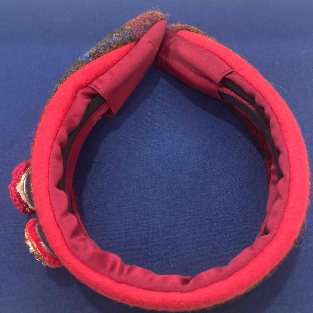 美品✨LA MAJORINAラ·マジョリーナ　大人のカチューシャ　ツイード　赤