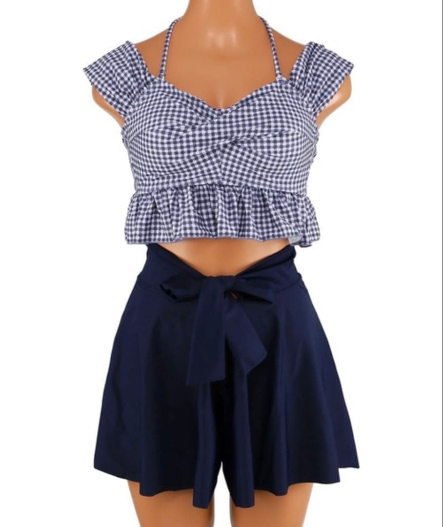 三愛水着 gingham check 3点セット「Totasu eleven」