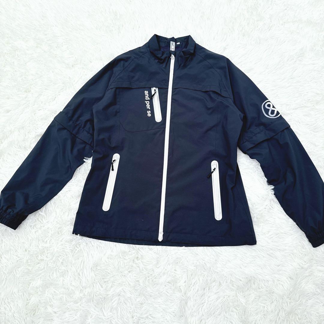 and per se アンパスィ　レインウェア　ゴルフ　ジャケット　2WAY L