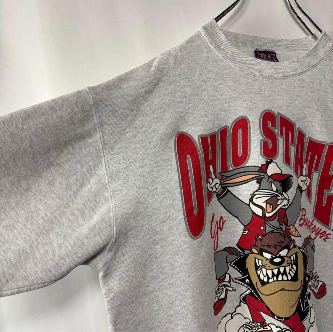 USA製　ルーニーテューンズ　スウェットXLサイズ　グレー　1993年製