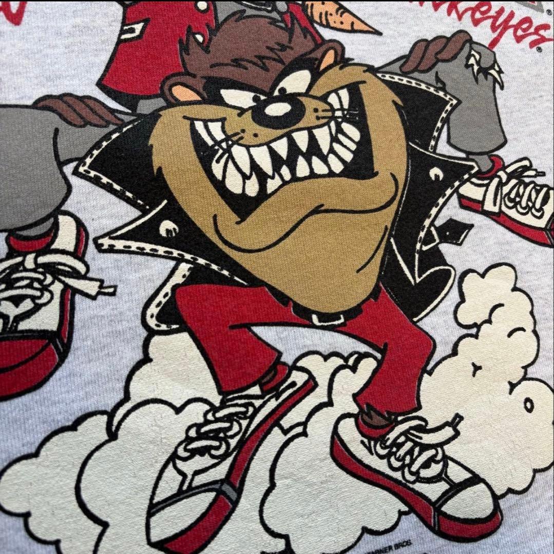 USA製　ルーニーテューンズ　スウェットXLサイズ　グレー　1993年製