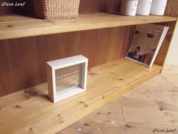 サイズ、デザインオーダー可！超ワイド4段ラック●ナチュラルブラウン無垢材受注製作