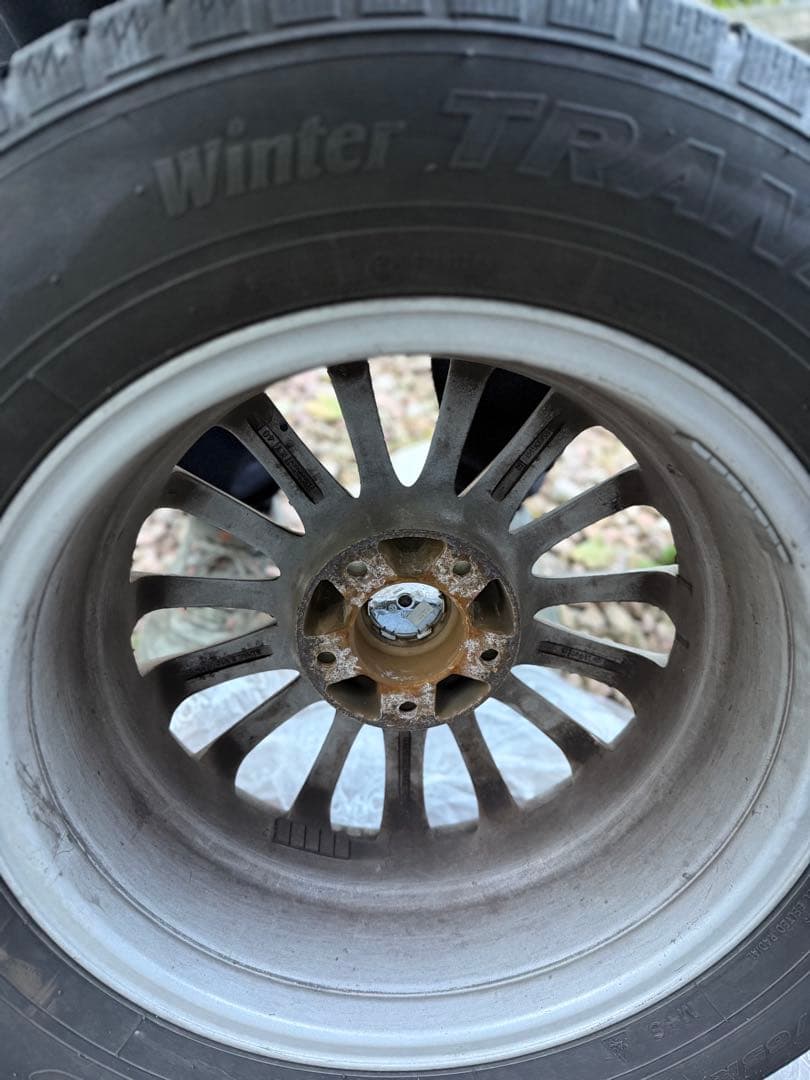 スタッドレス&アルミホイル4本セット アルファード装着 16インチ