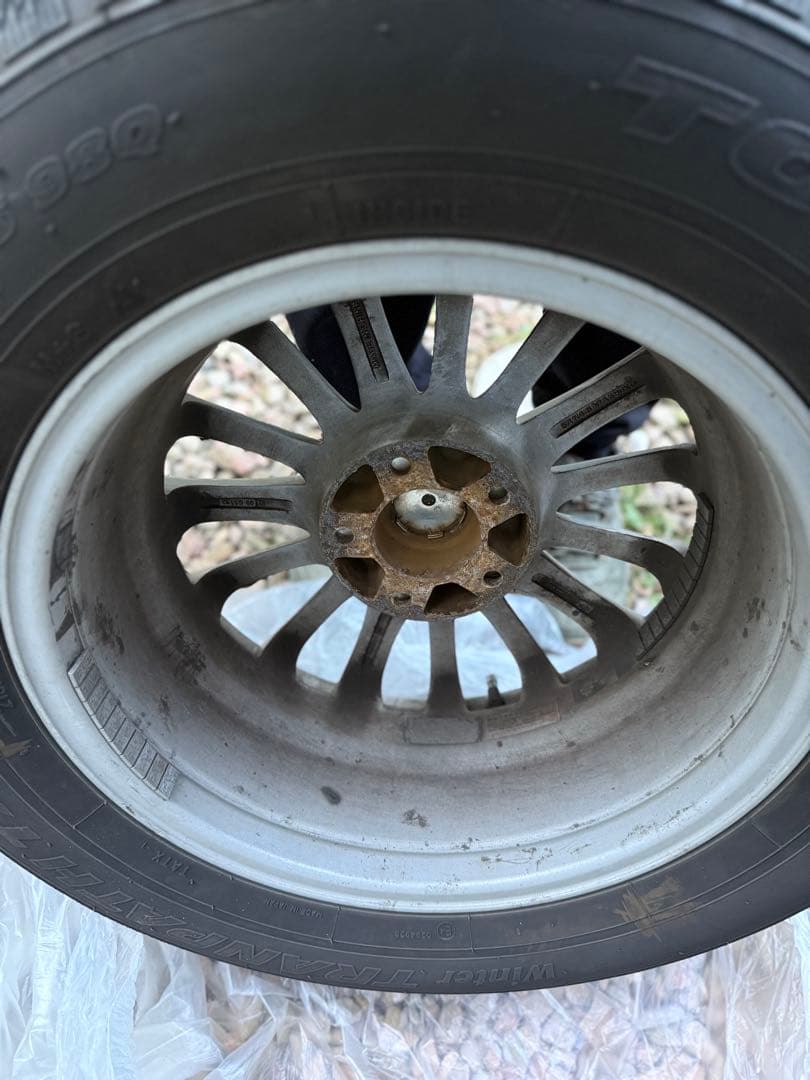 スタッドレス&アルミホイル4本セット アルファード装着 16インチ