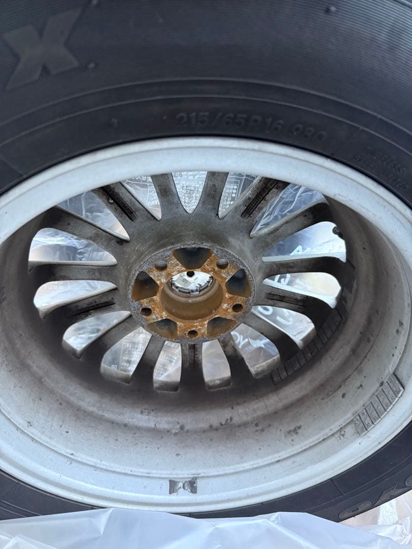 スタッドレス&アルミホイル4本セット アルファード装着 16インチ