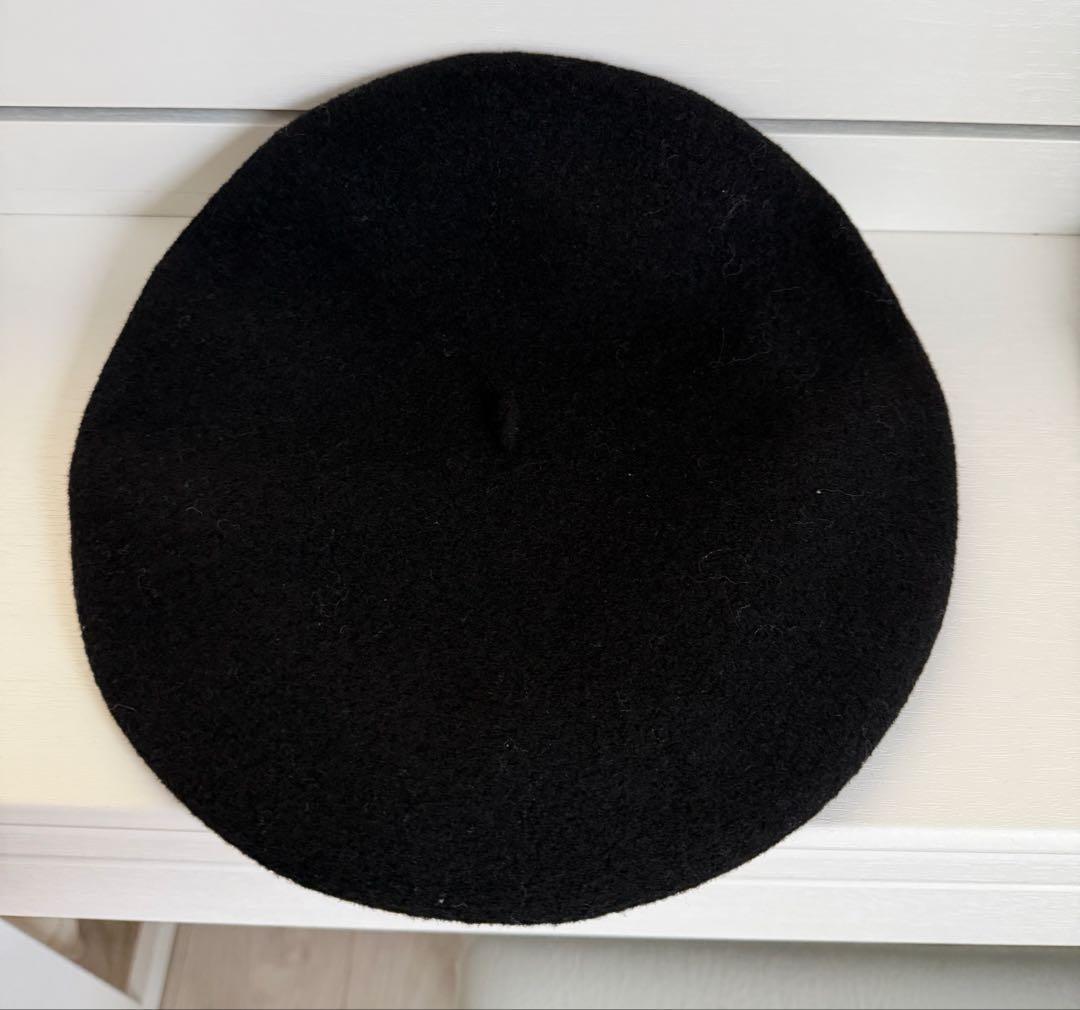 HÉRITAGE par LAULHÈRE 黒 ウール　ベレー帽　新品未使用